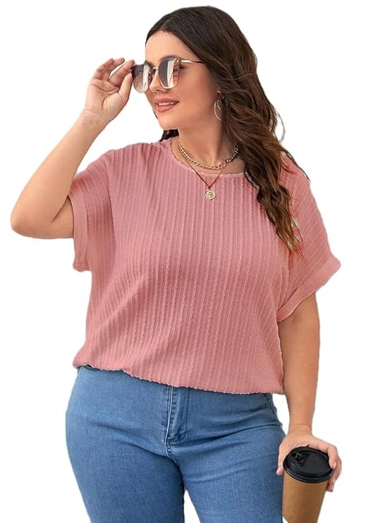 Womens Dressy Casual Business Work Tops Summer Half Sleeve Boat Neck Jacquared Top for Women Formal, Casual, Office, Date, Outing, Party Tops - Image 4